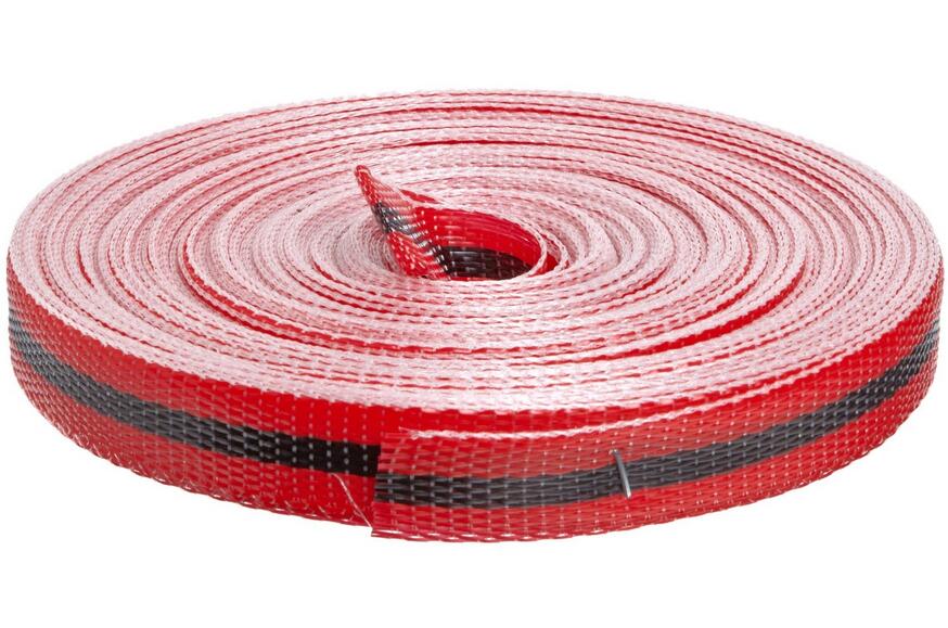Red Woven Barricade Tape