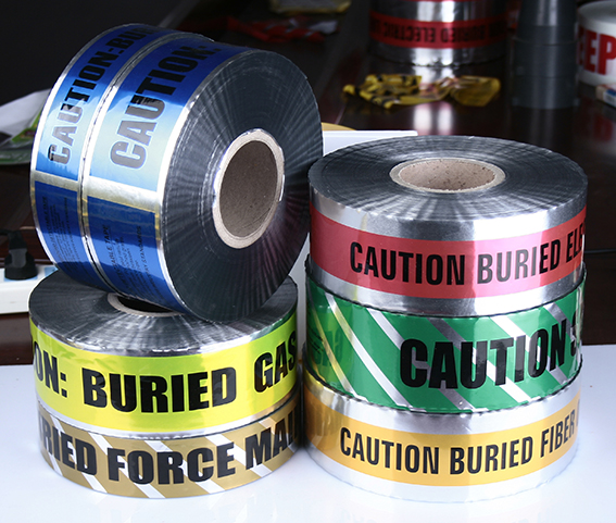 Detectable Aluminum Warning Tape for Protecting Underground Pipe