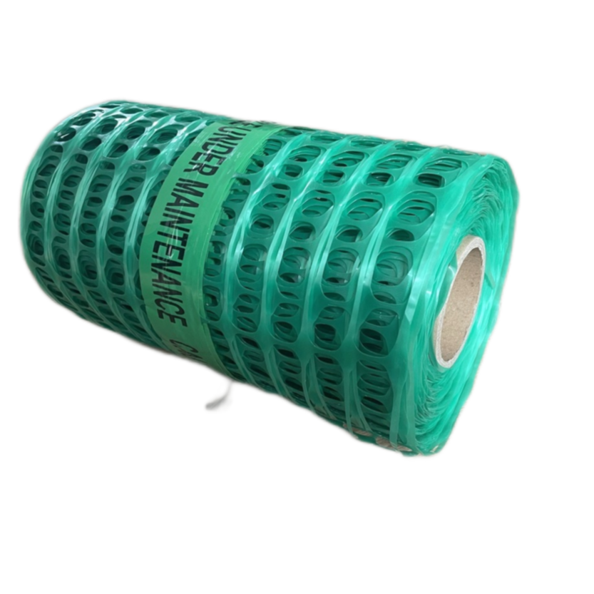 Green Warning Mesh for fiber line